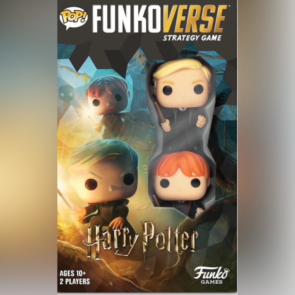 Funkoverse Harry Potter Strategy Board Game Funko Pop ( Draco and Ron)